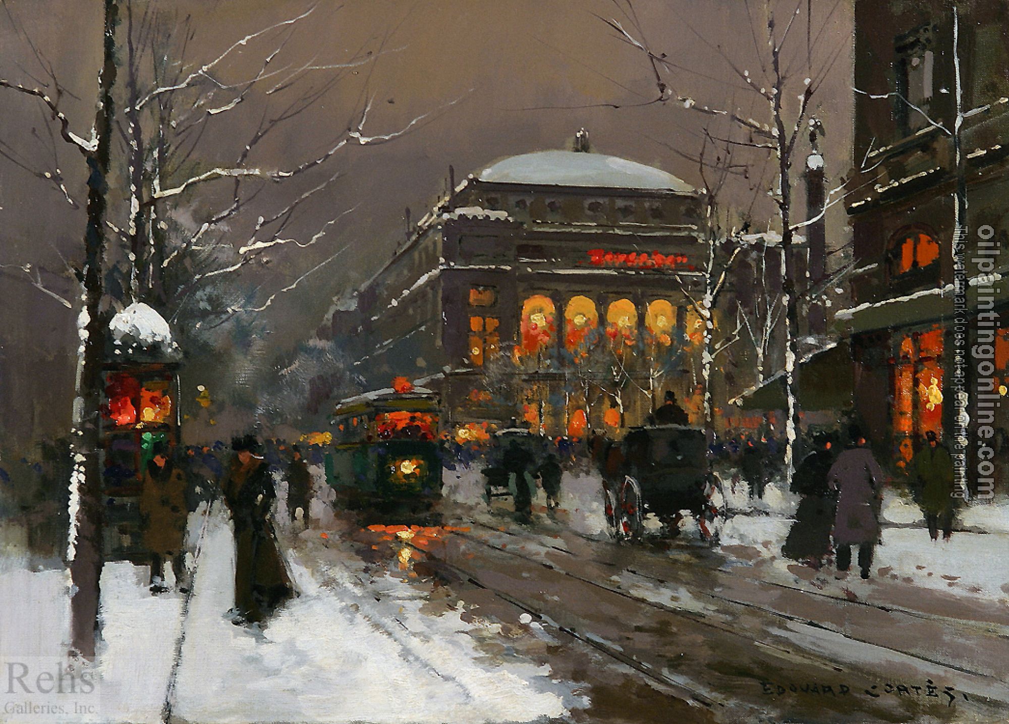 Edouard Cortes - Chatelet in Winter